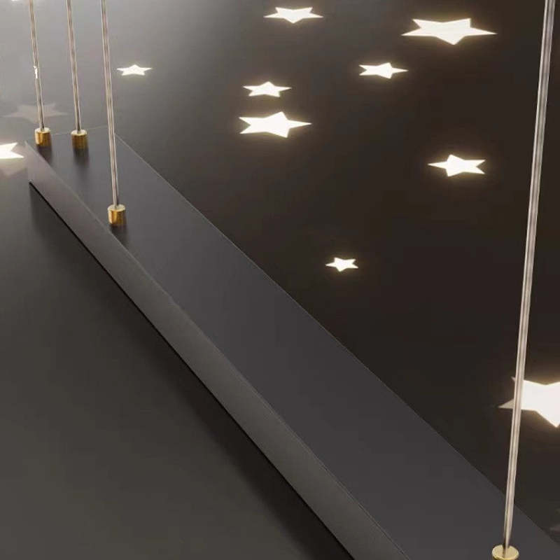 Tosidel Pendant Light Double-C, Gold/Black Starry-sky