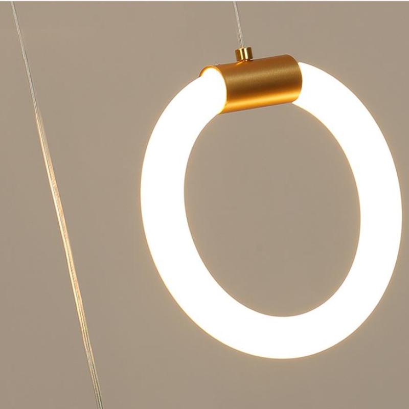 Kapulir Minimalist Staircase Ring Metal Pendant Light