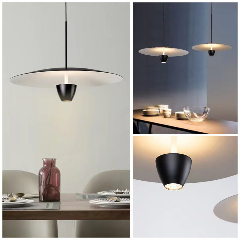 Pimuril Modern Nordic Cluster Pendant Light, Black Hat Shape