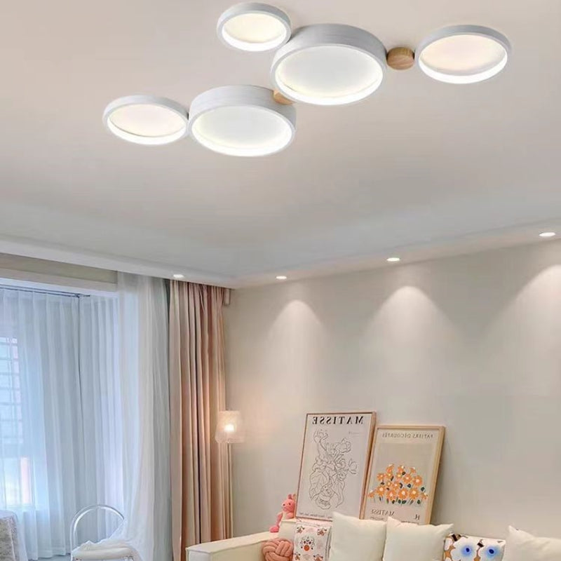 Famitok Round Flush Mount Ceiling Light 3 Colour 3/4/5/6/7 Heads