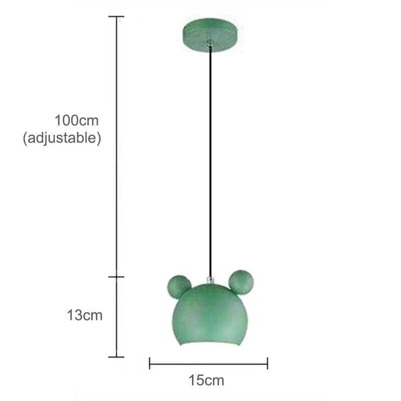 Jakerur Mouse Head Pendant Light, 5 Colour