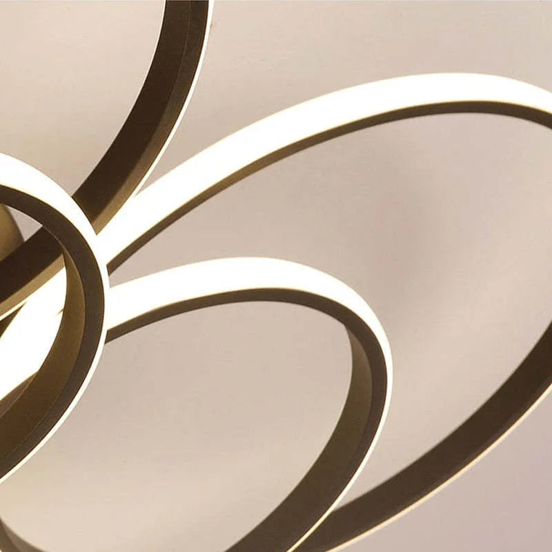 Womotan LED Ceiling Light Circle Ring, Black & White