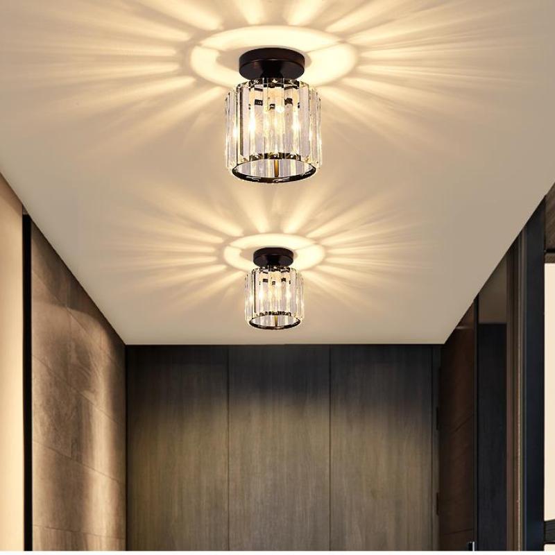 Cerin Modern /Crystal Ceiling Light, 3 Colors-Neutral Decor