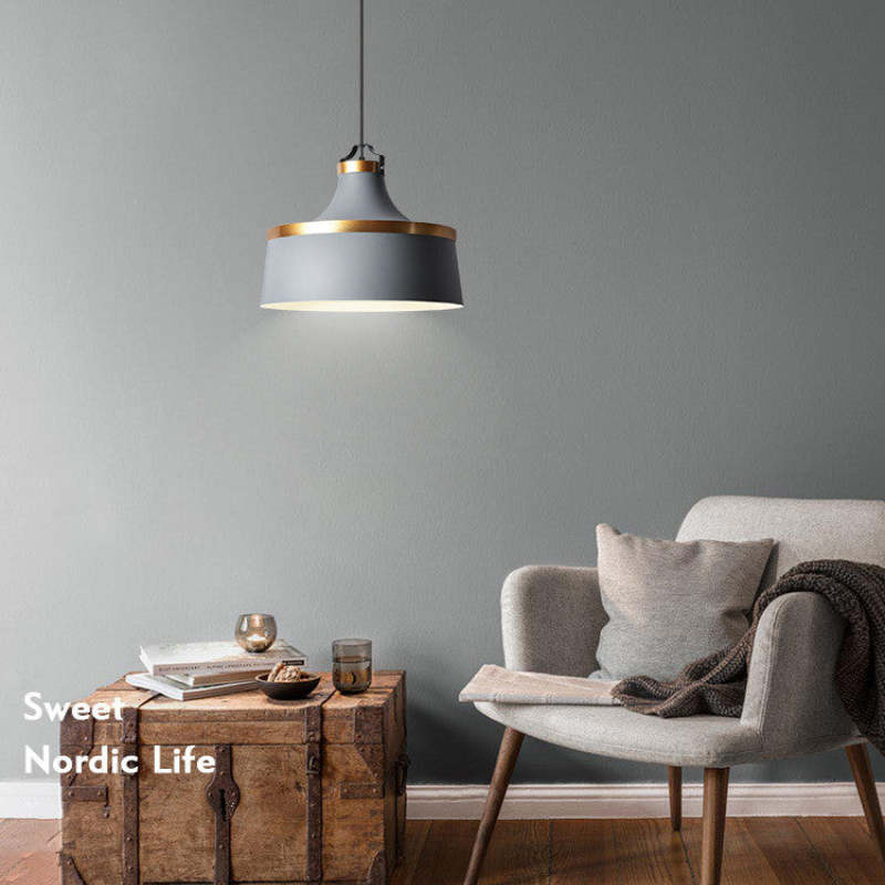 Bipeder Modern Colorful Single Pendant Light, Metal Shade
