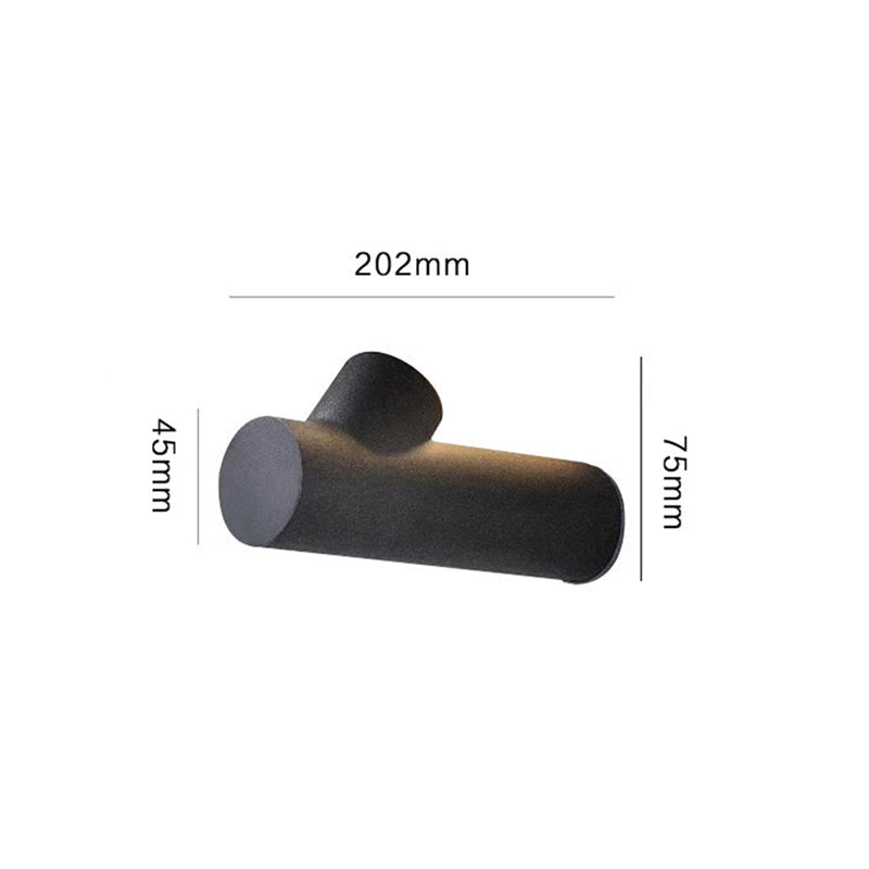 Bukorir Modern Waterproof Outdoor Wall Lighting, White & Black