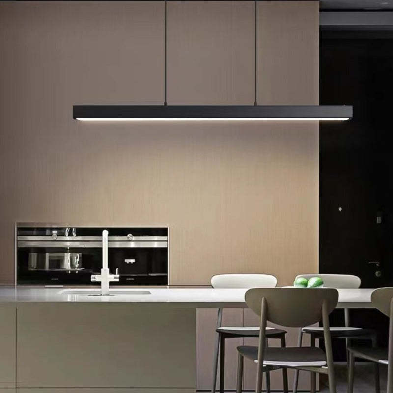 Lerin Modern Linear LED Pendant Light Black/Brown-Neutral Decor
