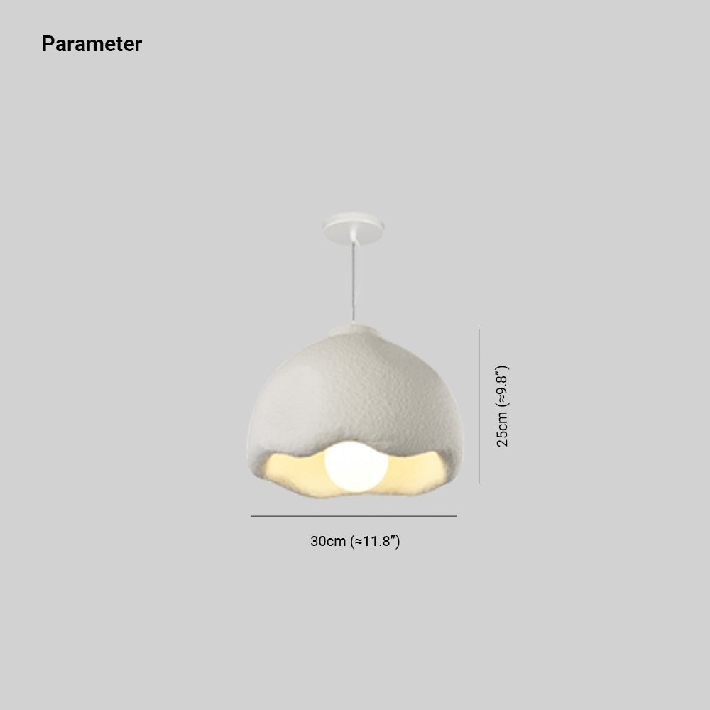 Lapison Flower Shape Pendant Light, White, Living Room, Bedroom