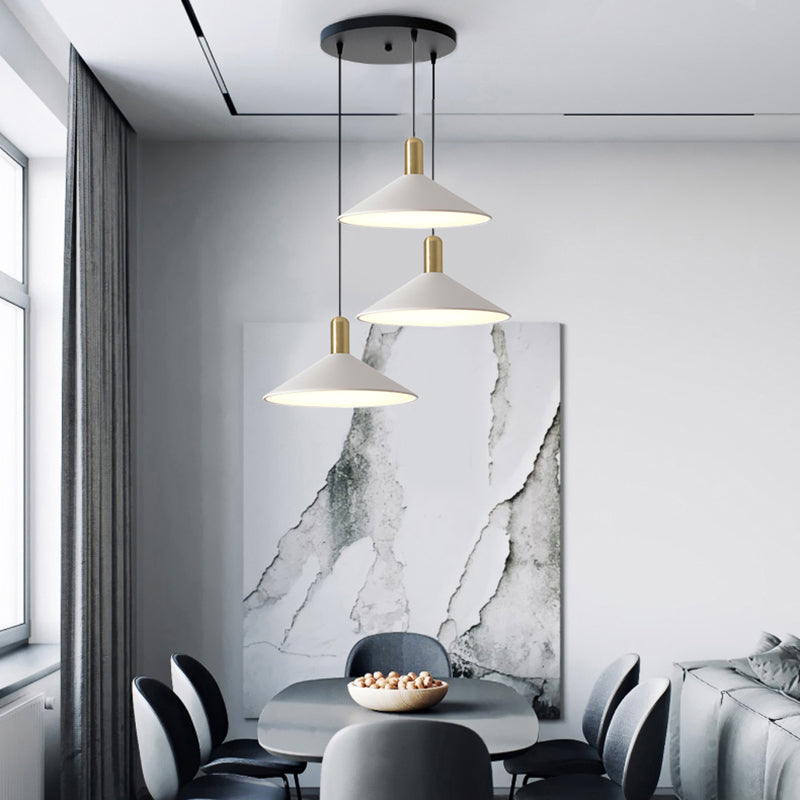 Zelusid Vintage Umbrella Monochrome Pendant Light
