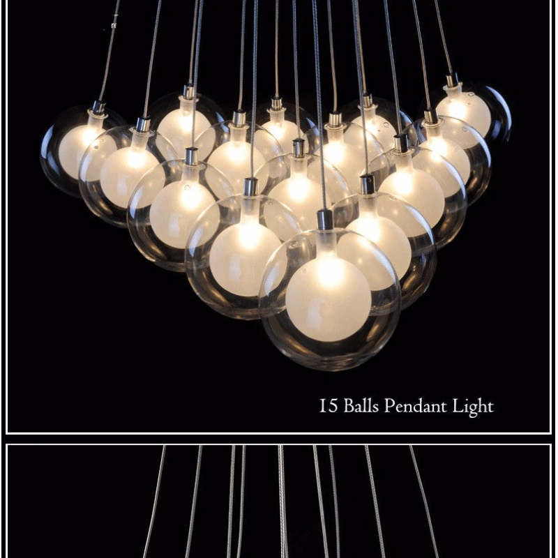 Cedevor Modern Bubble Pendant Light, 5 Style