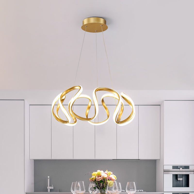 Evren Modern Irregular Flower Pendant Light, 3 Colors-Neutral Decor