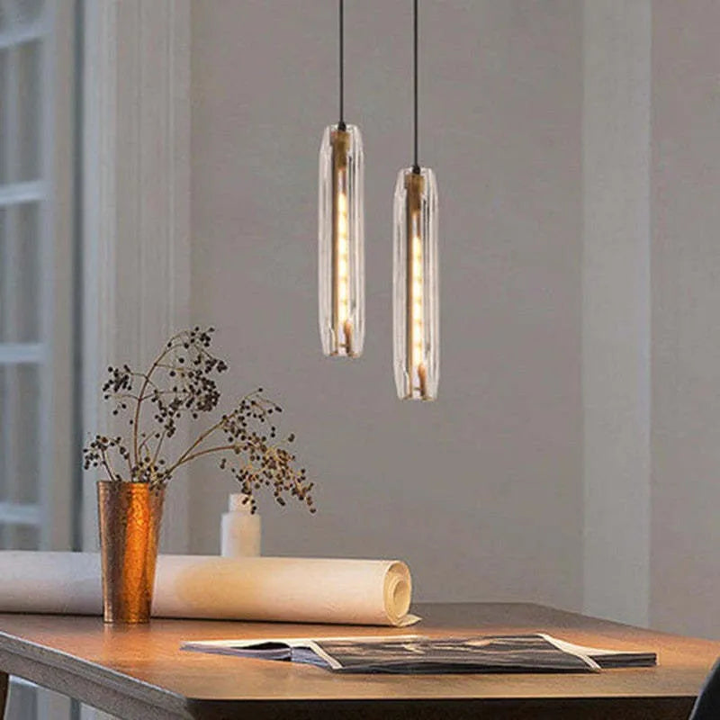Orinex Brass Designer Glass Pendant Lamp Smoky-Neutral Decor
