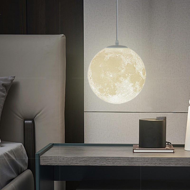 Huvopun Modern Fancy Moon Pendant Lamp Ornaments for Dining Room & Bedroom