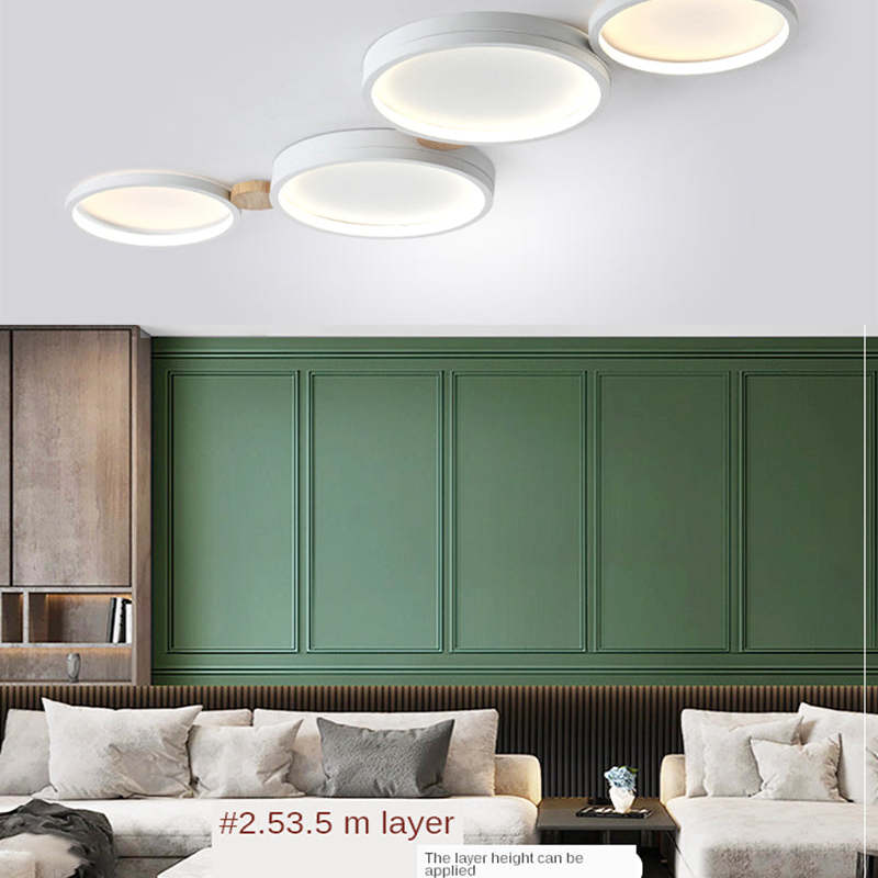 Famitok Round Flush Mount Ceiling Light 3 Colour 3/4/5/6/7 Heads