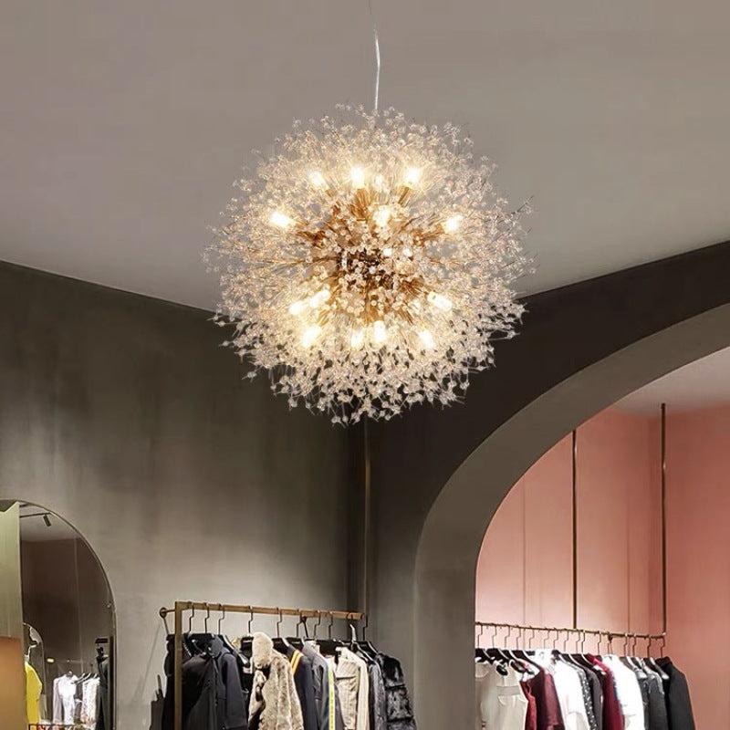 Wagebor Elegant Dandelion Minimalist Luxury Pendant Light, Gold/Chorme