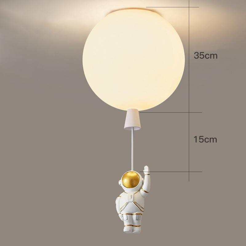 Fupogan Astronaut Balloon Flush Mount Ceiling Light, L 20/25/30/35cm