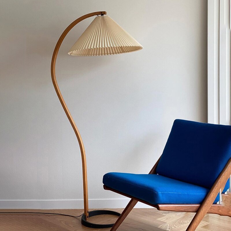 Punubak Unique LED Floor Lamp, Wood/Metal, Living Room