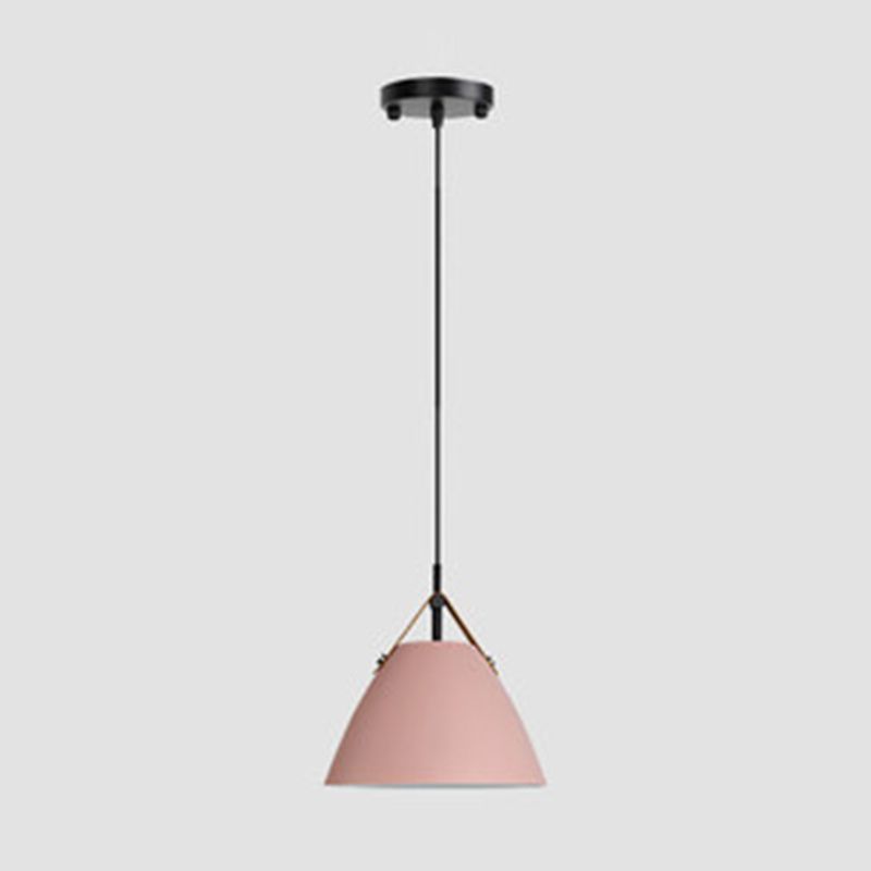 Gesituk Modern Frisbee Shaped Metal Pendant Light, Black/White