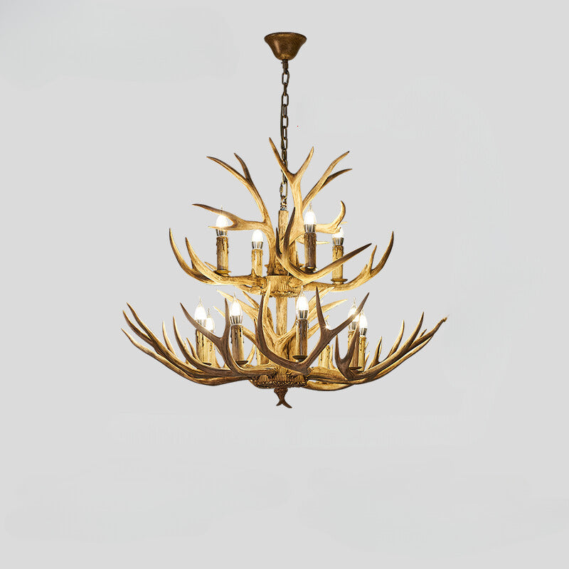 Jasobaru Retro LED Pendant Light Wood Metal Bar/Dining Room/Living Room
