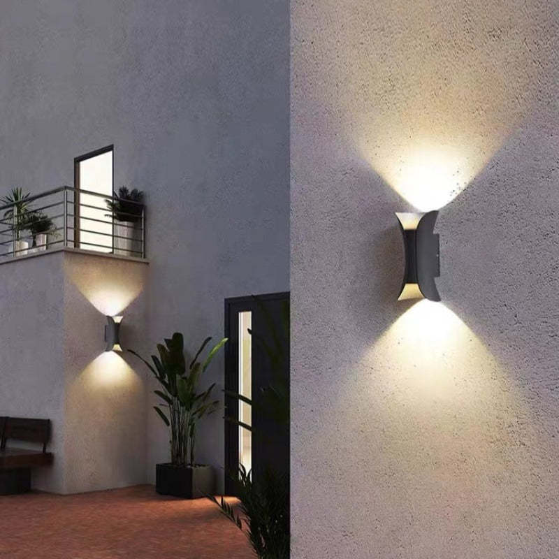 Calyxor Wall Lamp Curved Outdoor Wall Mounted LED-Neutral Decor