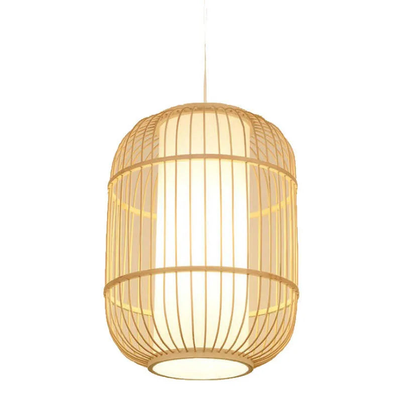 Taven Hand-Woven Knitted Rattan Bamboo Vintage Pendant Light-Neutral Decor