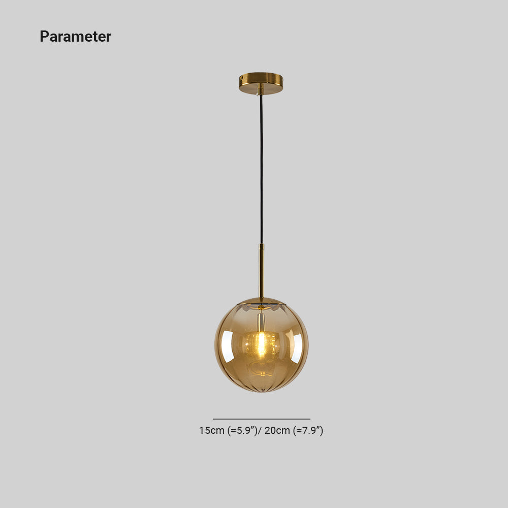 Elsyn Pendant Light Globe Glass Modern-Neutral Decor