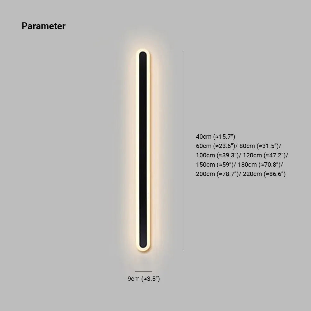 Rio Outdoor Wall Lamp Linear Oval-Neutral Decor