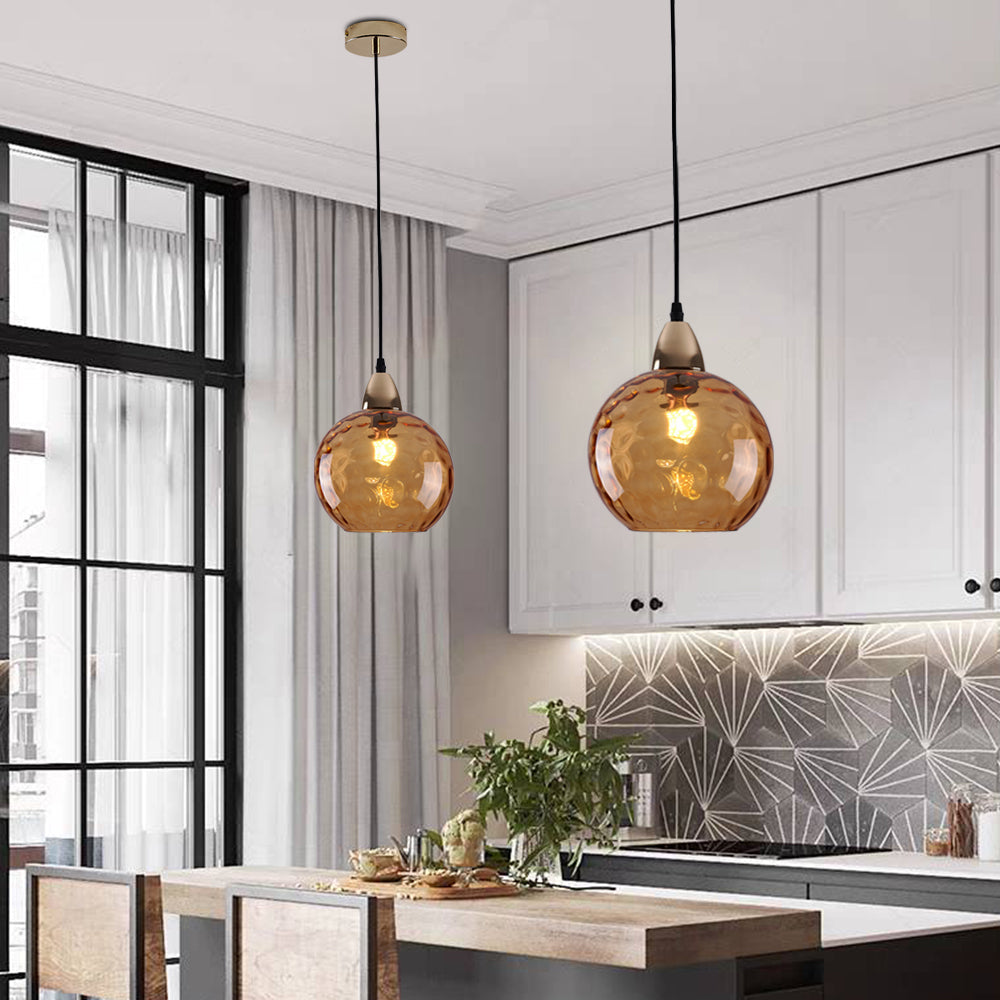 Avo Ripple Glass Pendant Lights-Neutral Decor
