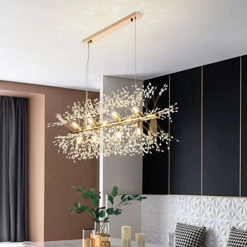 Jinatem Creative Art Chandelier Crystal Pendant Light for Dining Room