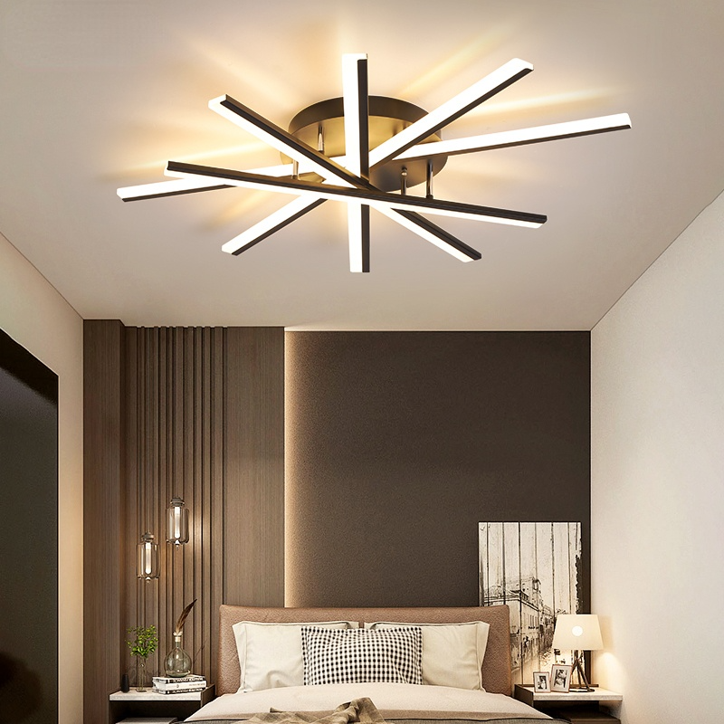 Nobudat Linear Flush Mount Ceiling Light, 4 Colour