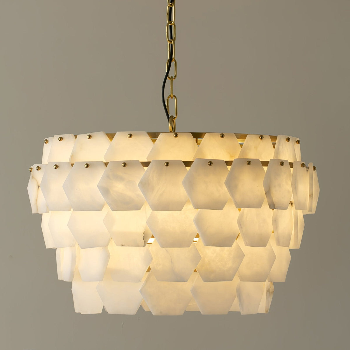Evenaris Honeycomb Alabaster Chandelier