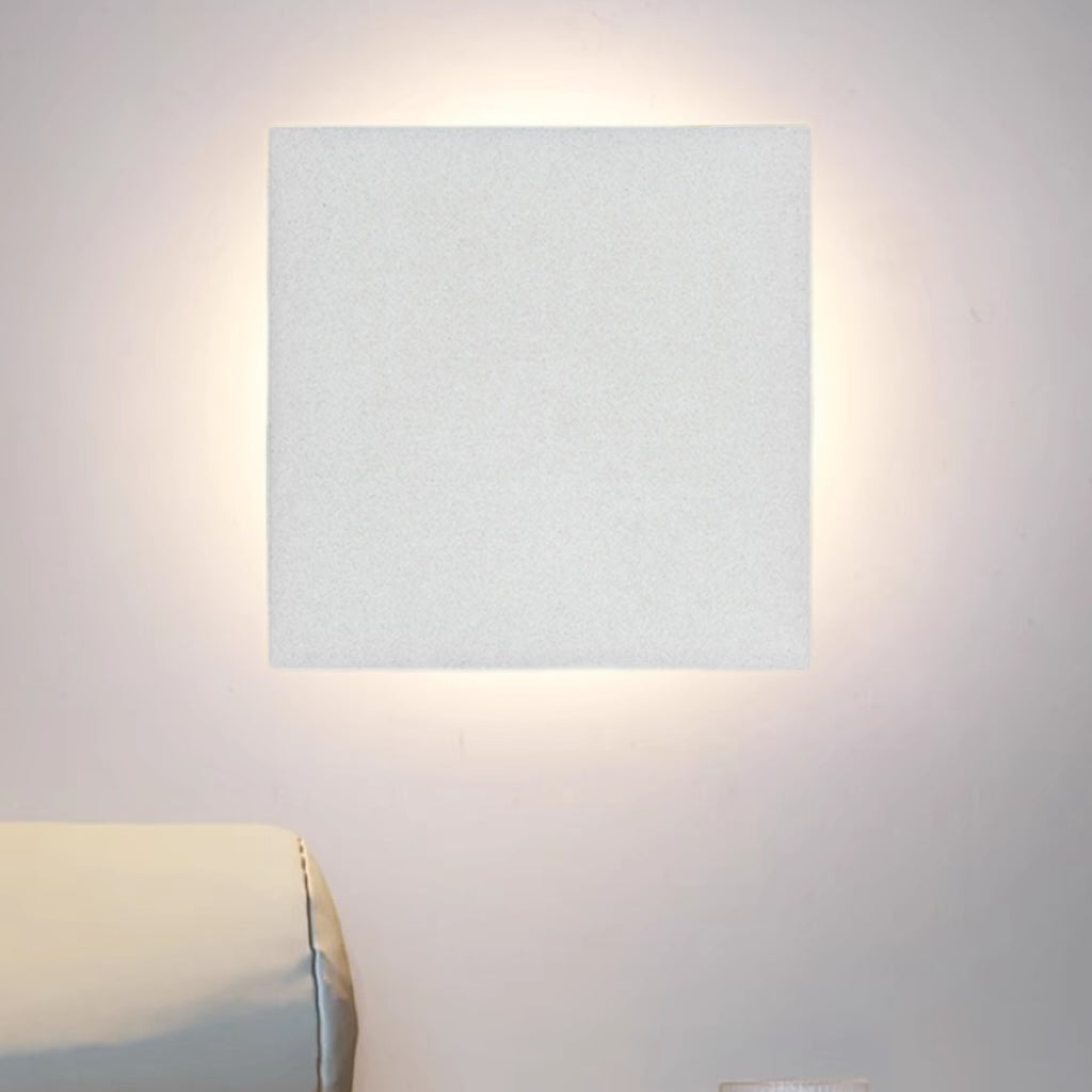 Dori Minimalist Round/Square Outdoor Wall Lamp LED, Black/White-Neutral Decor