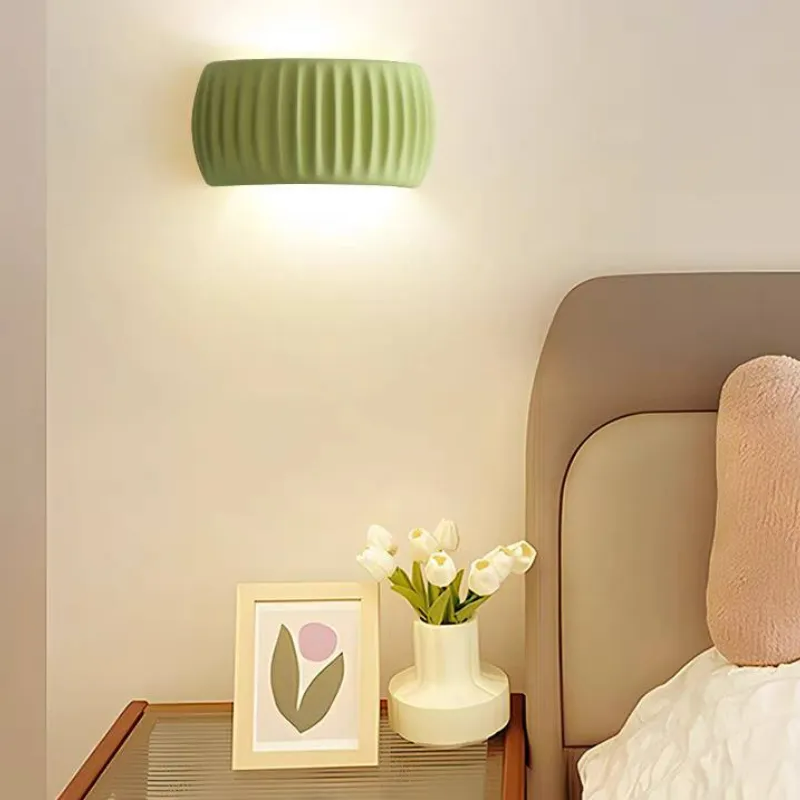 Bimivud Modern LED Indoor Wall Lamp Orange/Green Resin Bedroom