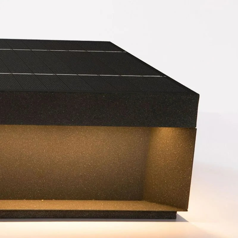 Lenovae Post Lamps Outdoor Modern Square Solar-Neutral Decor