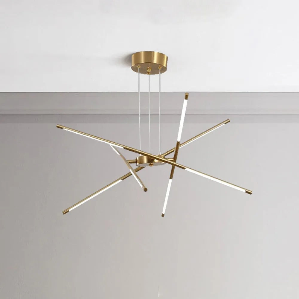 Fonekul Pendant Light, Black/Gold, 6/8/10/12 Heads