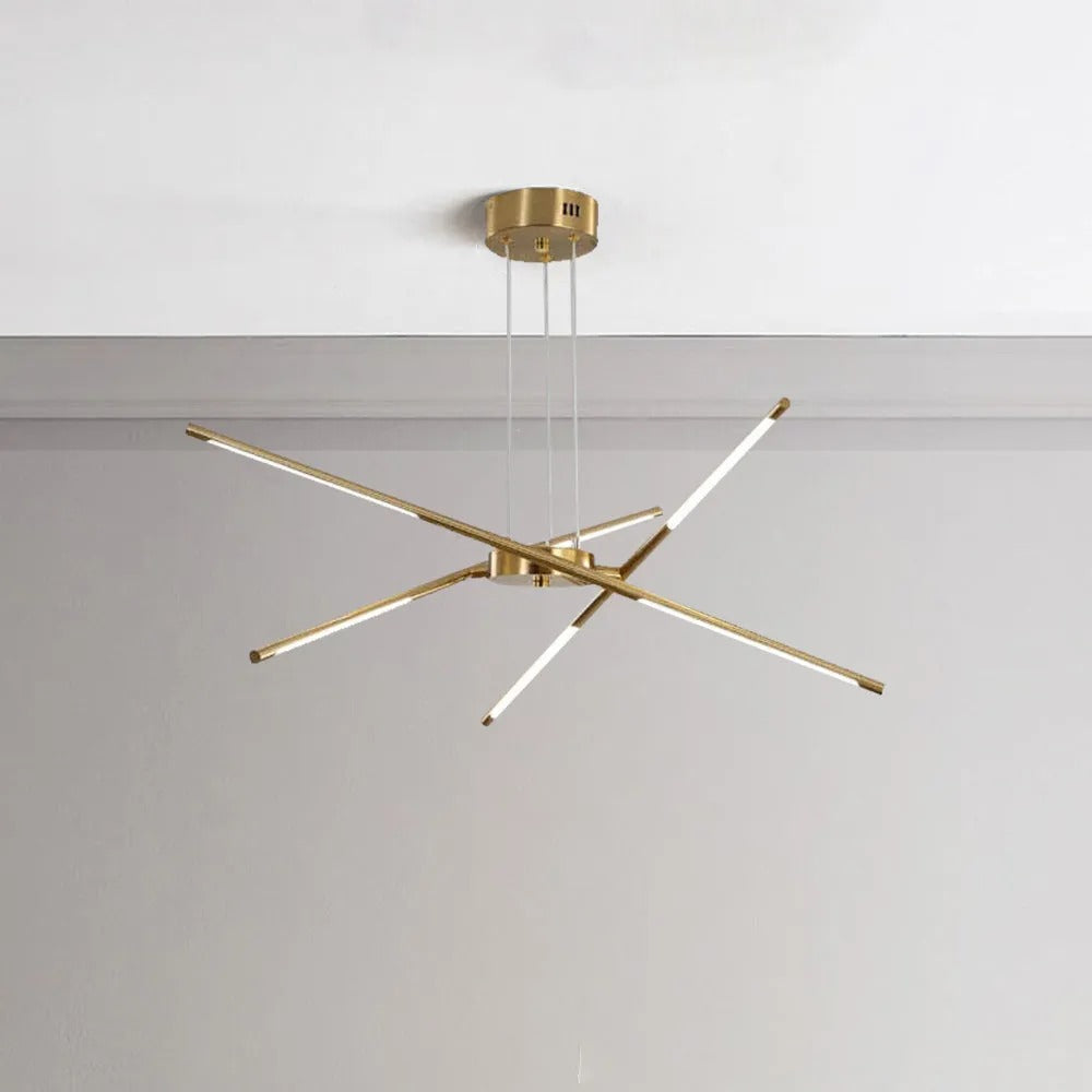 Fonekul Pendant Light, Black/Gold, 6/8/10/12 Heads