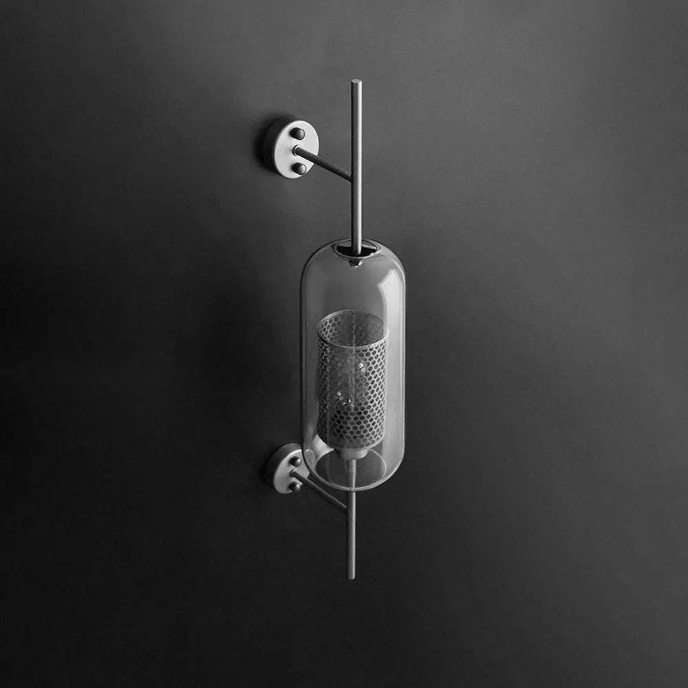 Seniq Industrial Classy Global Clear Glass Wall Lamp-Neutral Decor