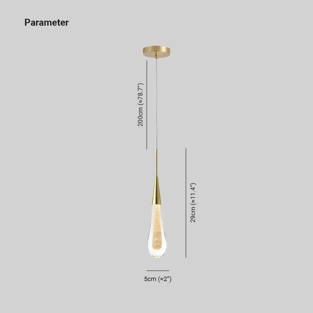 Orlith Pendant Light Gold Crystal-Neutral Decor