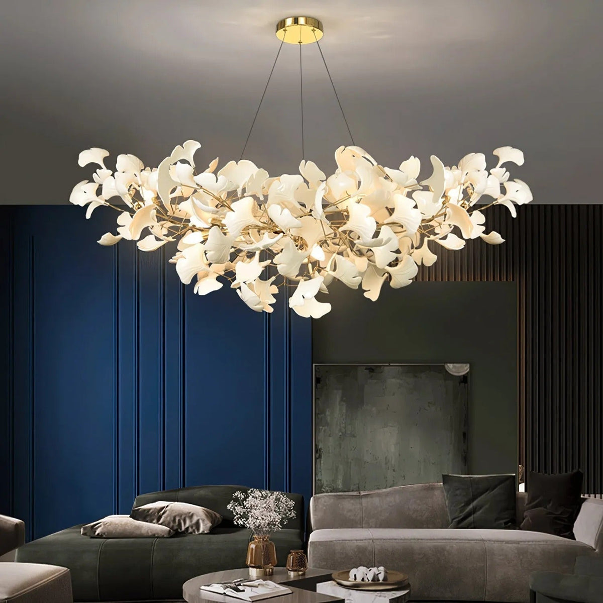 Fipomod Luxury Chandelier Ceramics Living Room U arc shape