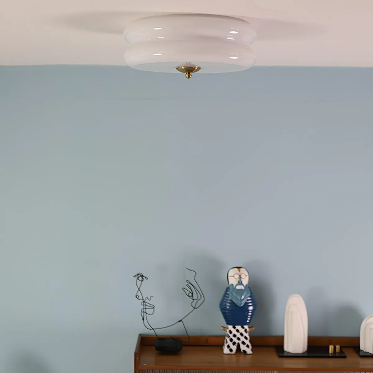 Jatabin Flush Mount Ceiling Light Two Layer