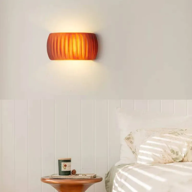 Bimivud Modern LED Indoor Wall Lamp Orange/Green Resin Bedroom