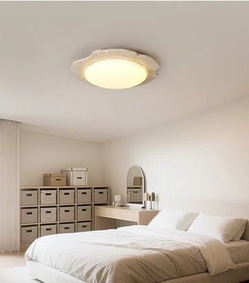 Nimbe Halo Travertine Ceiling Light