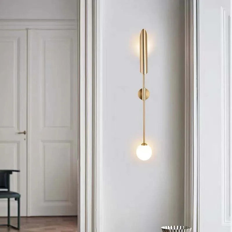 Zorva Wall Lamp Luxury Double-head Golden Scabbard-Neutral Decor