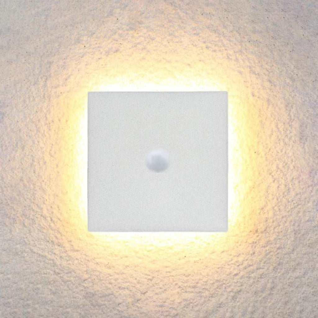 Dori Minimalist Round/Square Outdoor Wall Lamp LED, Black/White-Neutral Decor