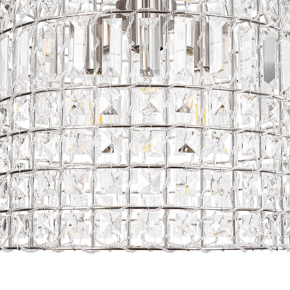 Elvora Antique Brass Crystal Chandelier