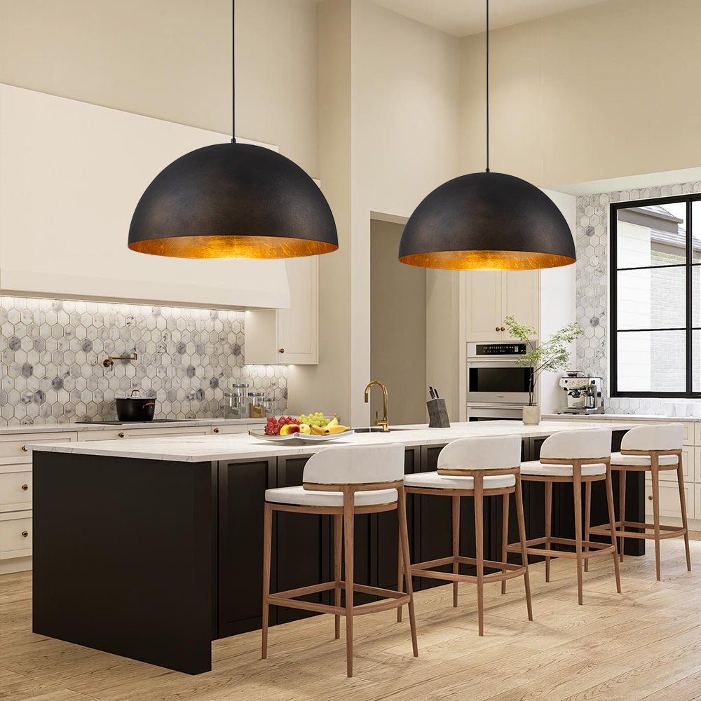 Lunari Industrial Dome Pendant Light