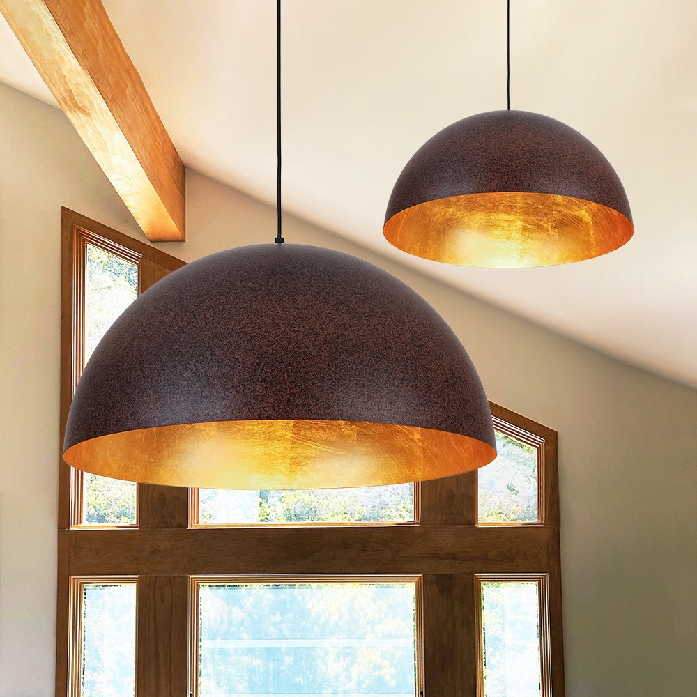 Lunari Industrial Dome Pendant Light
