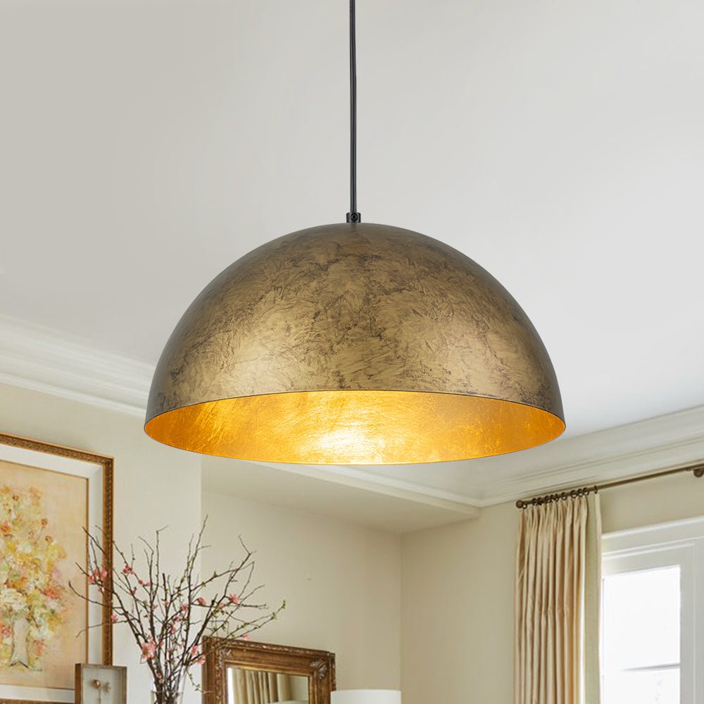 Lunari Industrial Dome Pendant Light