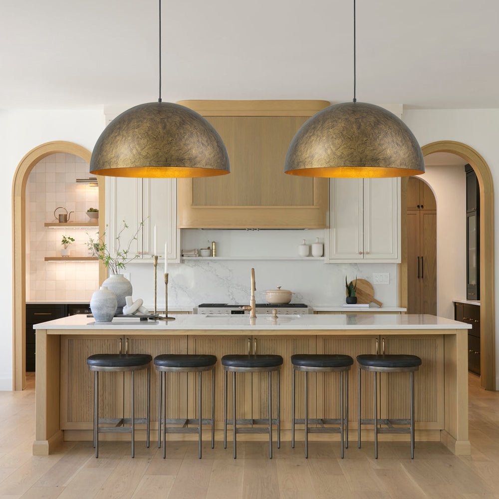 Lunari Industrial Dome Pendant Light