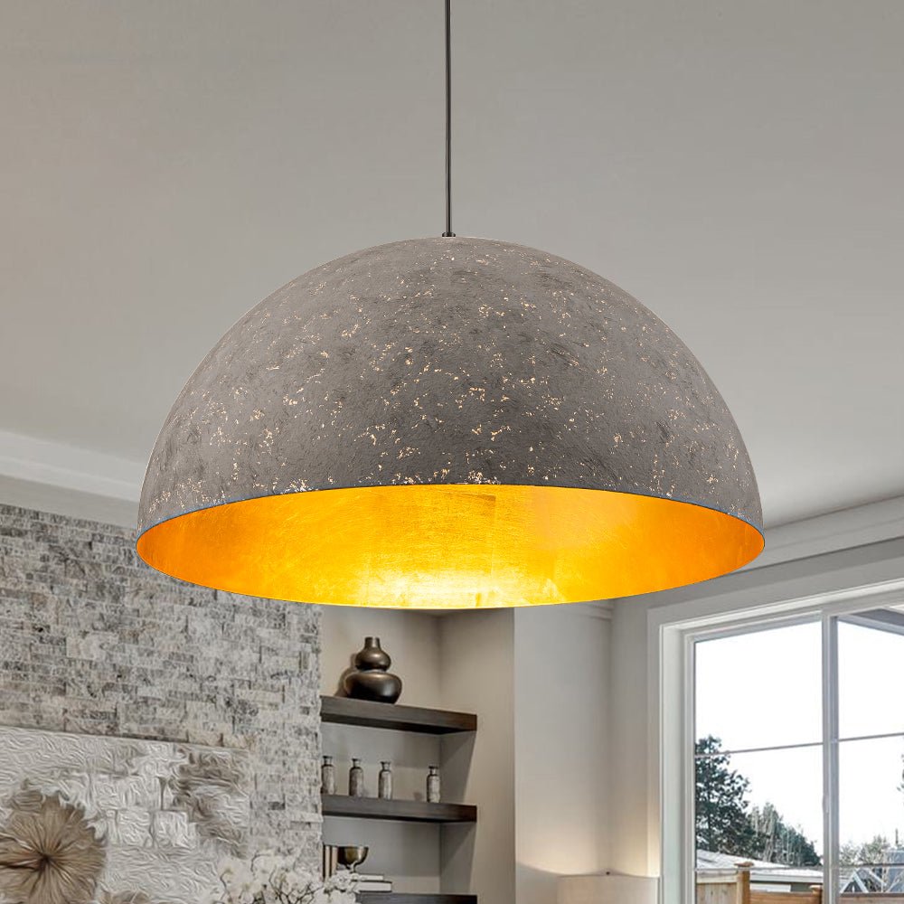 Lunari Industrial Dome Pendant Light