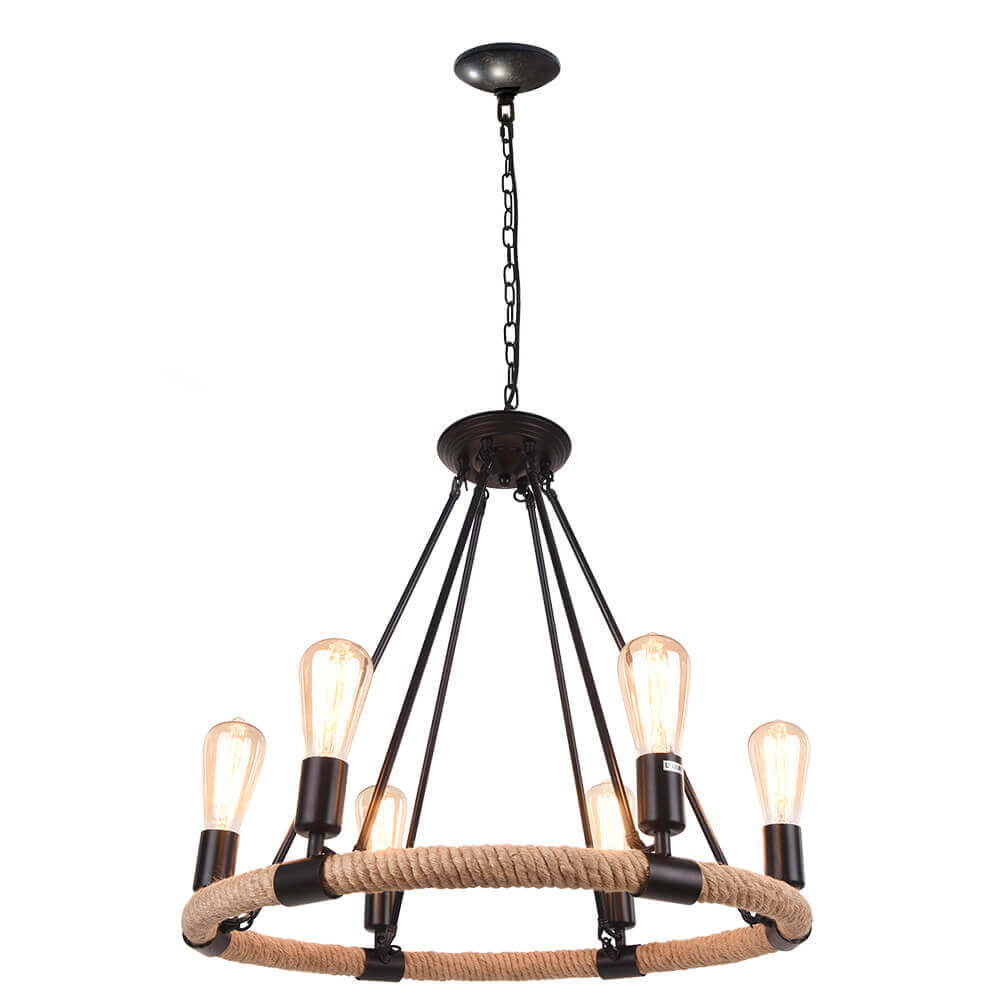 Vintage Rope Chandelier